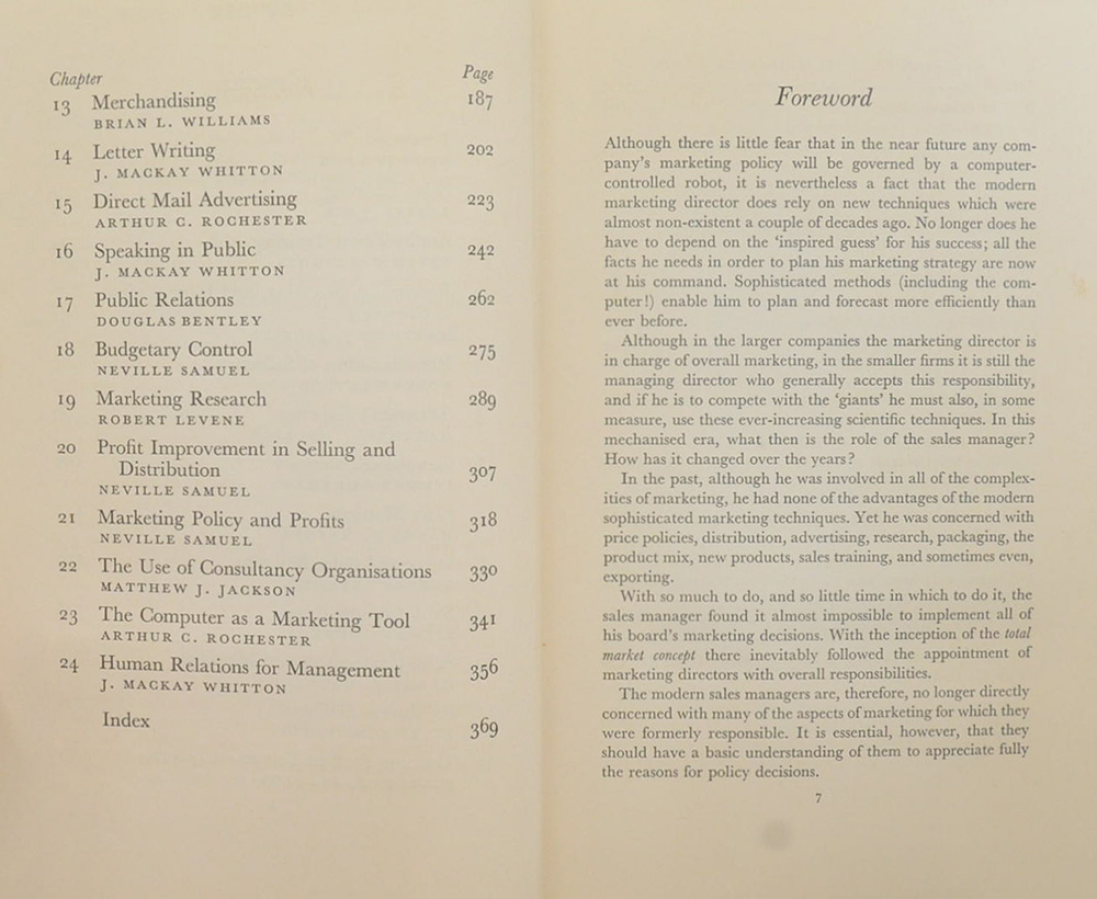 MARKETING: The Sales Manager’s Role