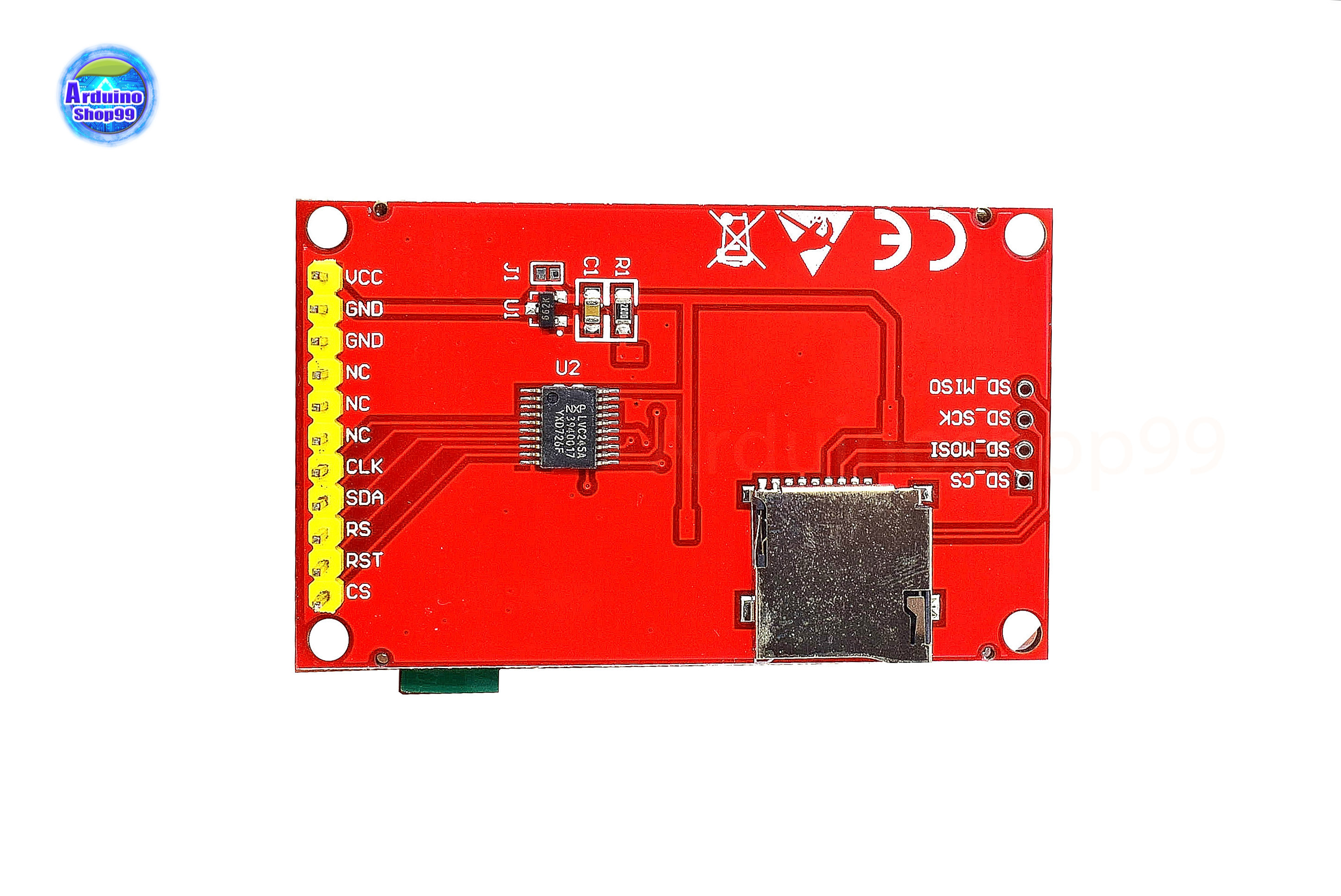 TFT LCD จอสี 262K ขนาด 2.0 นิ้ว SPI