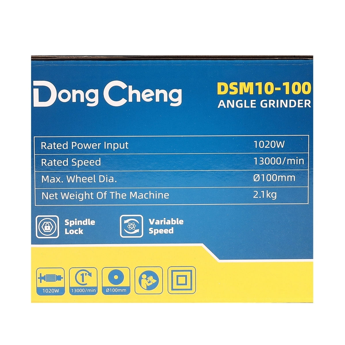 Dong Cheng DSM10-100 เครื่องเจียร์ไฟฟ้า 4" 1020W 4200-13000rpm สวิตช์ข้าง