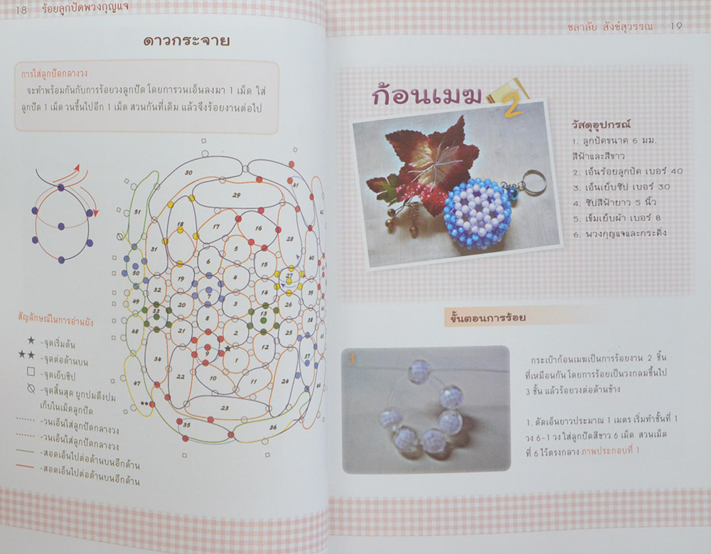 ร้อยลูกปัดพวงกุญแจ