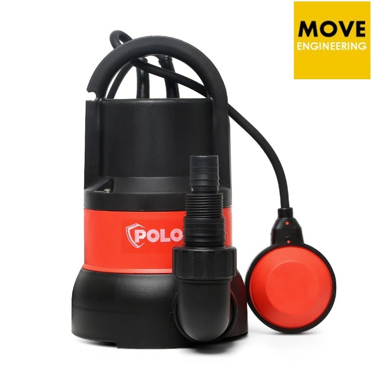 POLO ปั๊มจุ่ม 400 วัตต์ (1/2 แรงม้า) รุ่น SP-400DW ปริมาณน้ำ 125 ลิตร/นาที ส่งสูง 5 ม. ขนาดท่อ 1 นิ้ว - 1-1/2 นิ้ว สำหรับน้ำเสีย (โปโล)