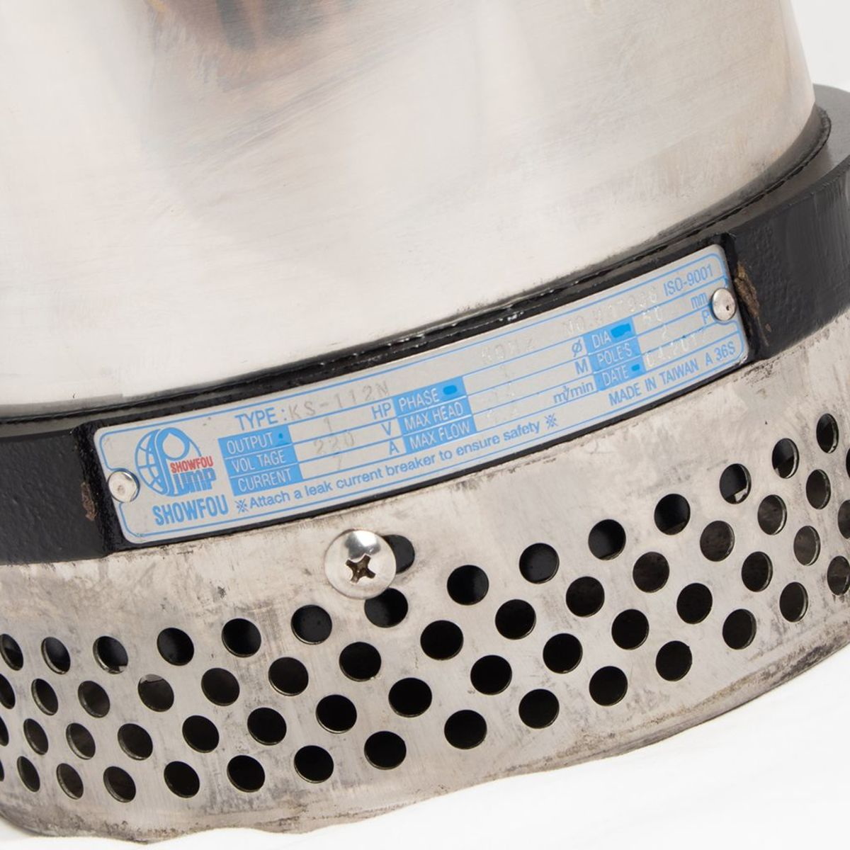 SHOWFOU KS-112D ปั๊มแช่สแตนเลส 2" 1HP/220V (น้ำมาก) 400L/MIN