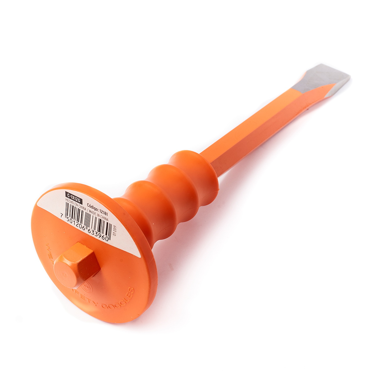 TRUPER 12181 เหล็กสกัดปากแบน หุ้มยาง 1"x12"