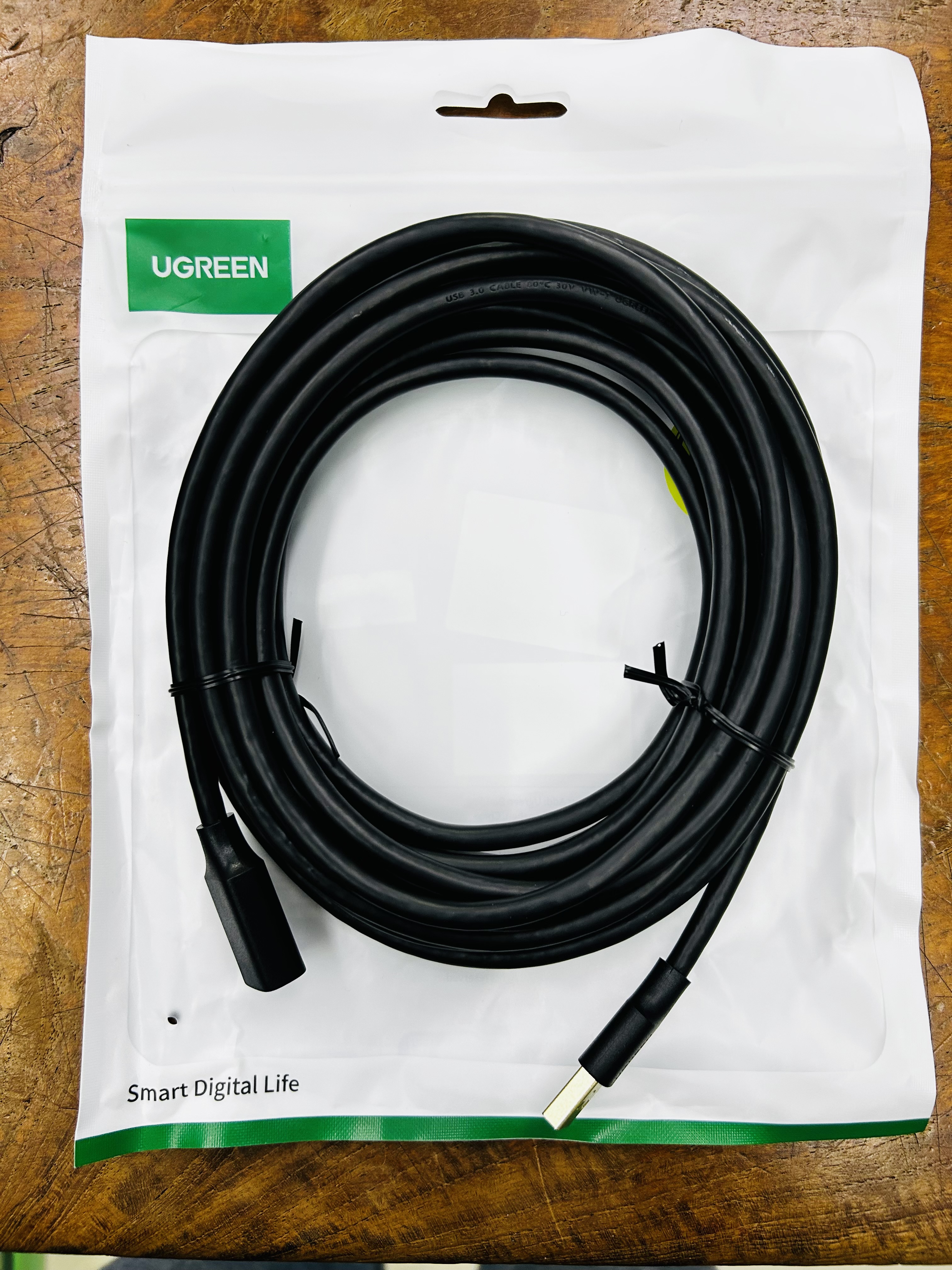 UGREEN US129 /90722 USB A to USB A Female Extension 5m.