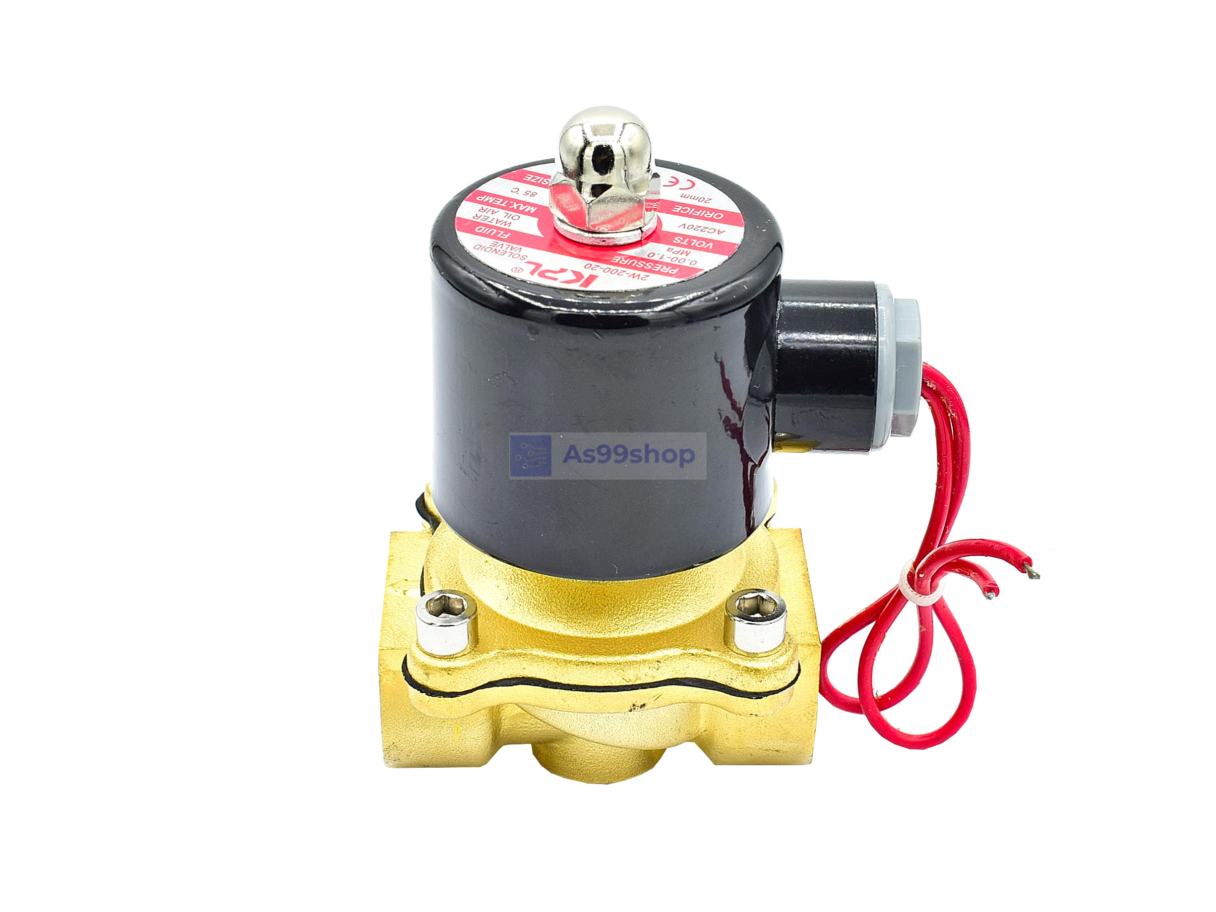 Solenoid Valve โซลินอยด์วาล์วทองเหลือง NC ปกติปิด 3/4" 220VAC