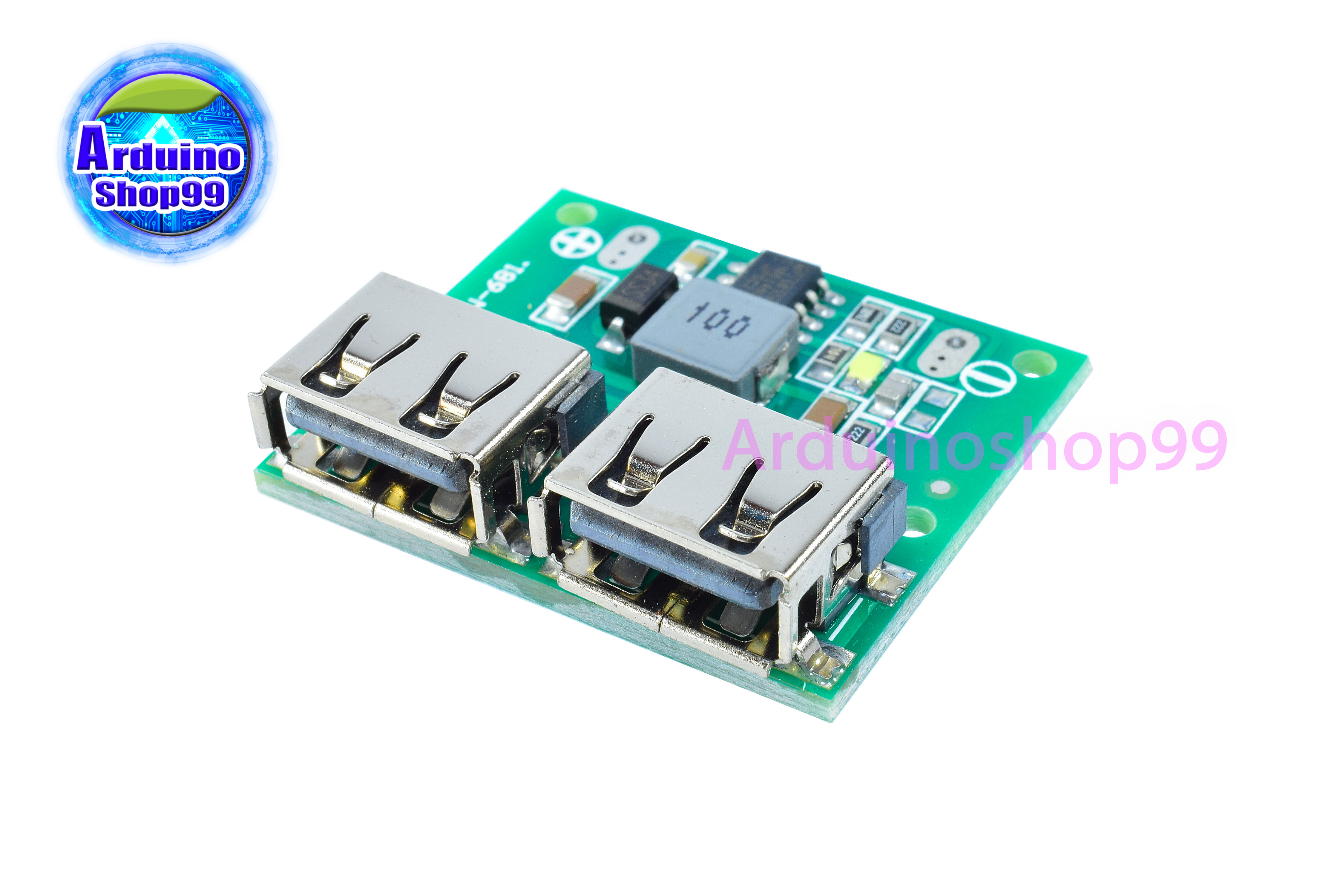 DC-DC 9V/12V/24V to 5V 3A Dual USB output