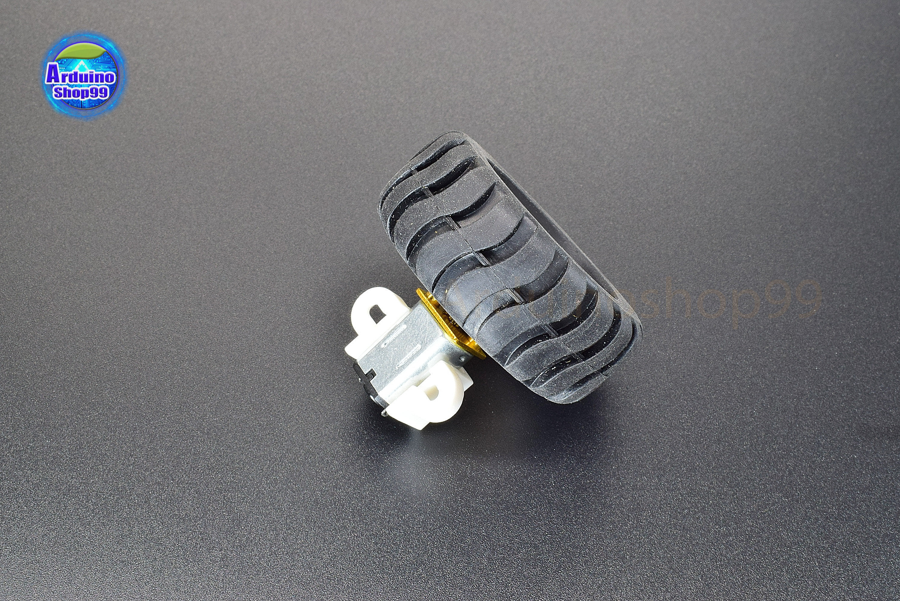 N20 3-6V 40RPM DC Micro Geared Box Electric Motor + ล้อยาง