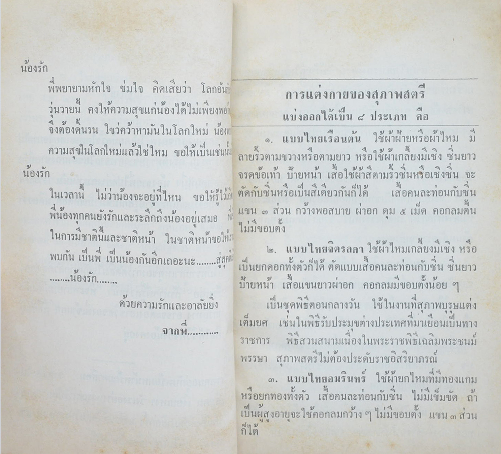 การแต่งกายสตรีและราชาศัพท์ (เล่มเล็ก)