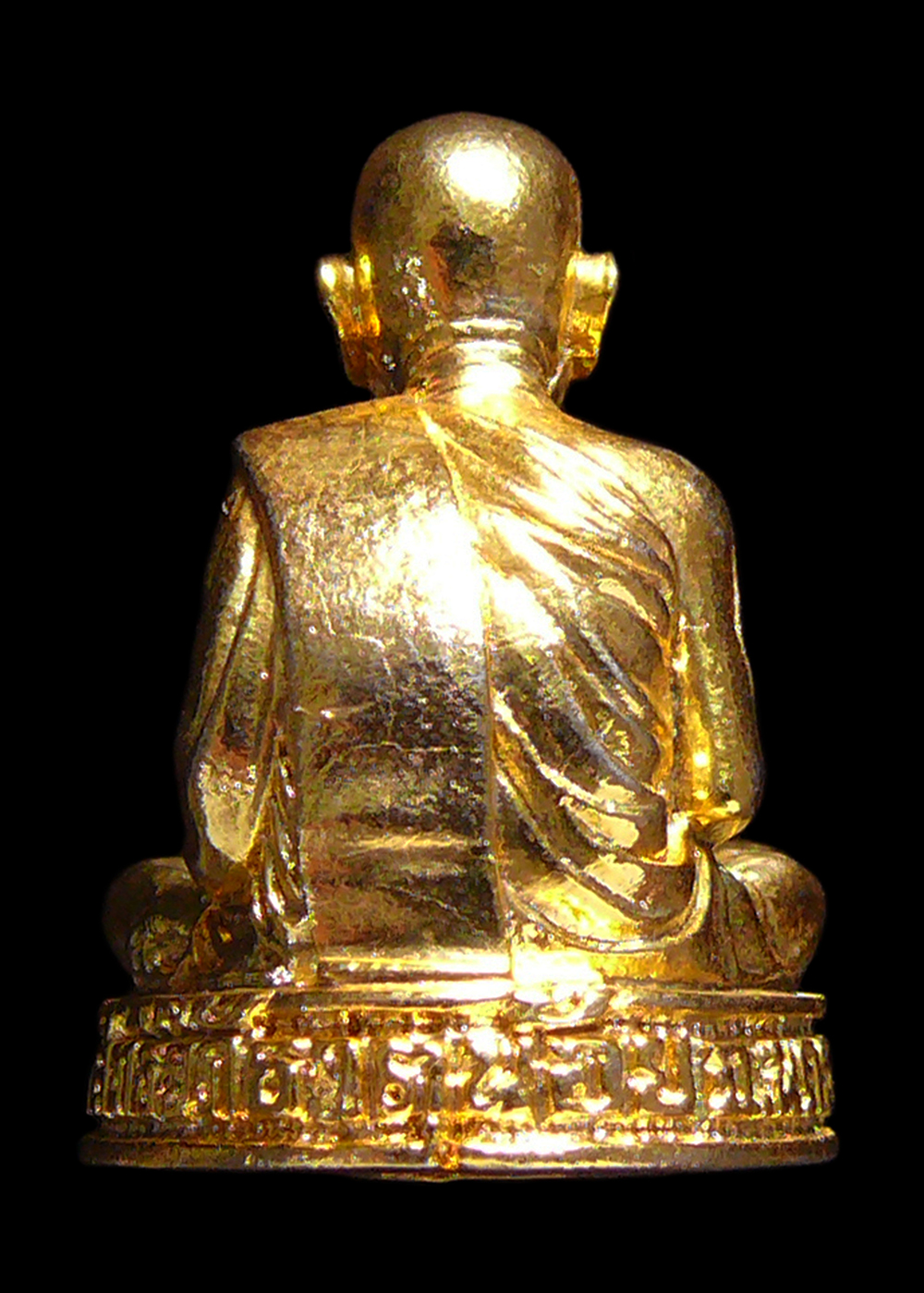 พ่อท่านคล้าย วาจาสิทธิ์ พระรูปเหมือนอุดกริ่ง ออกวัดธาตุน้อย จ.นครศรีฯ กะไหล่ทองเดิม