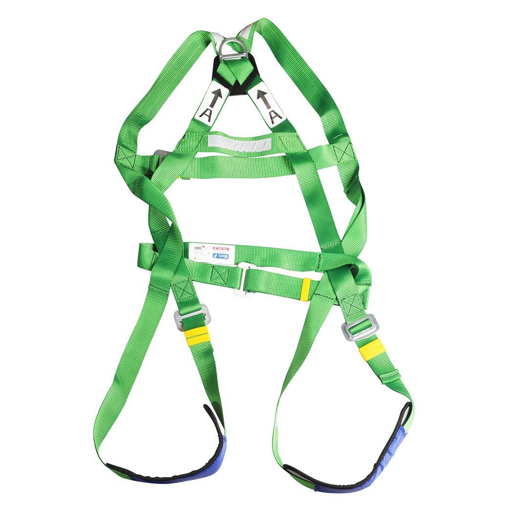 YAMADA รุ่น FH787B เข็มขัดเซฟตี้เต็มตัว พร้อมเชือกเซฟตี้เส้นเดี่ยวถักแบบพิเศษและตะขอขนาดใหญ่