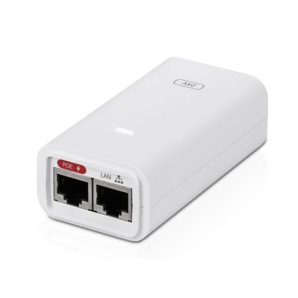 POE-24-24W-G-WH Ubiquiti POE-24-24W-G-WH Gigabit POE สำหรับใช้งานกับ Wireless Access Point โดย PoE รุ่นนี้จะเป็นแบบ 24V 1A