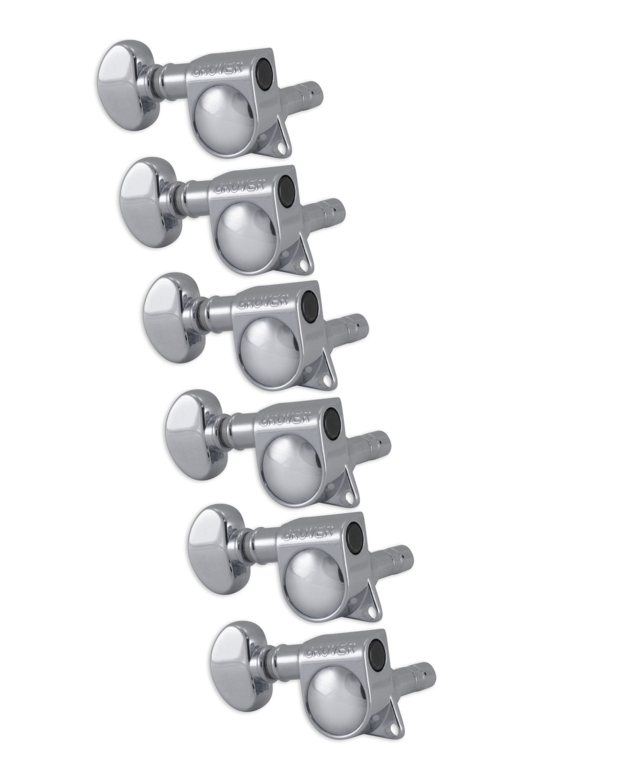 GROVER MID-SIZE LOCKING ROTOMATICS® LEFT HAND 6-IN-LINE CHROME (406 SERIES) ของแท้ 100%