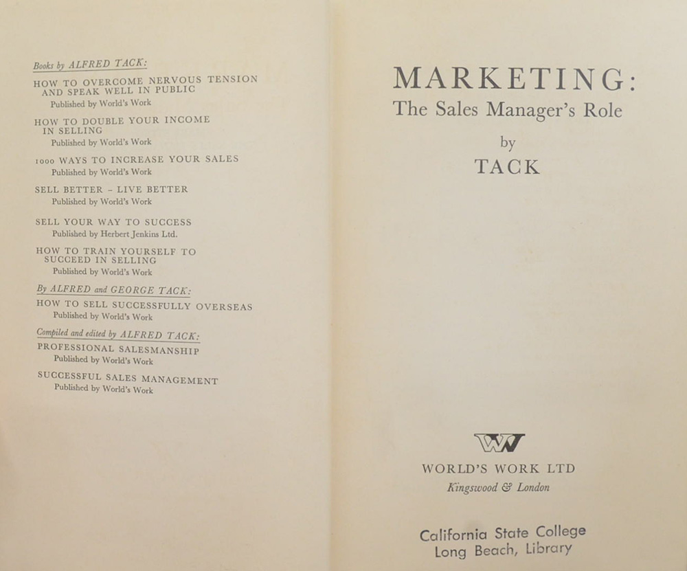 MARKETING: The Sales Manager’s Role