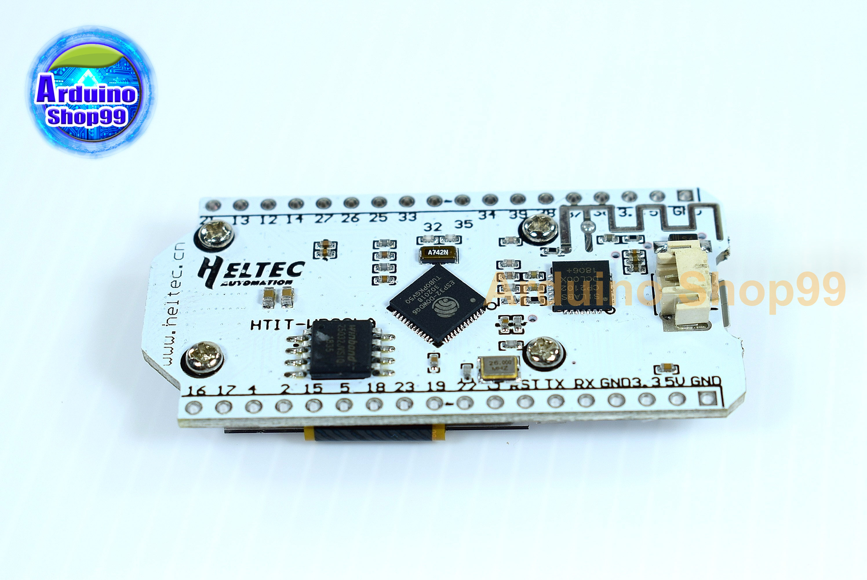 WIFI LoRa 32 board 433 Mhz( soldered pins+pin stickers) + Antenna