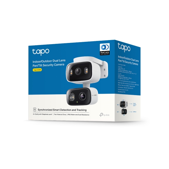Tapo C246D 6MP Indoor/Outdoor Dual Lens Pan/Tilt Security Camera