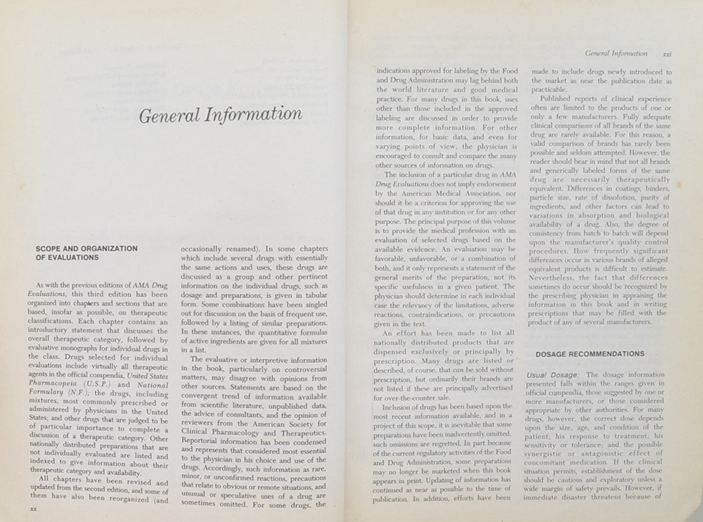 AMA DRUG EVALUATIONS