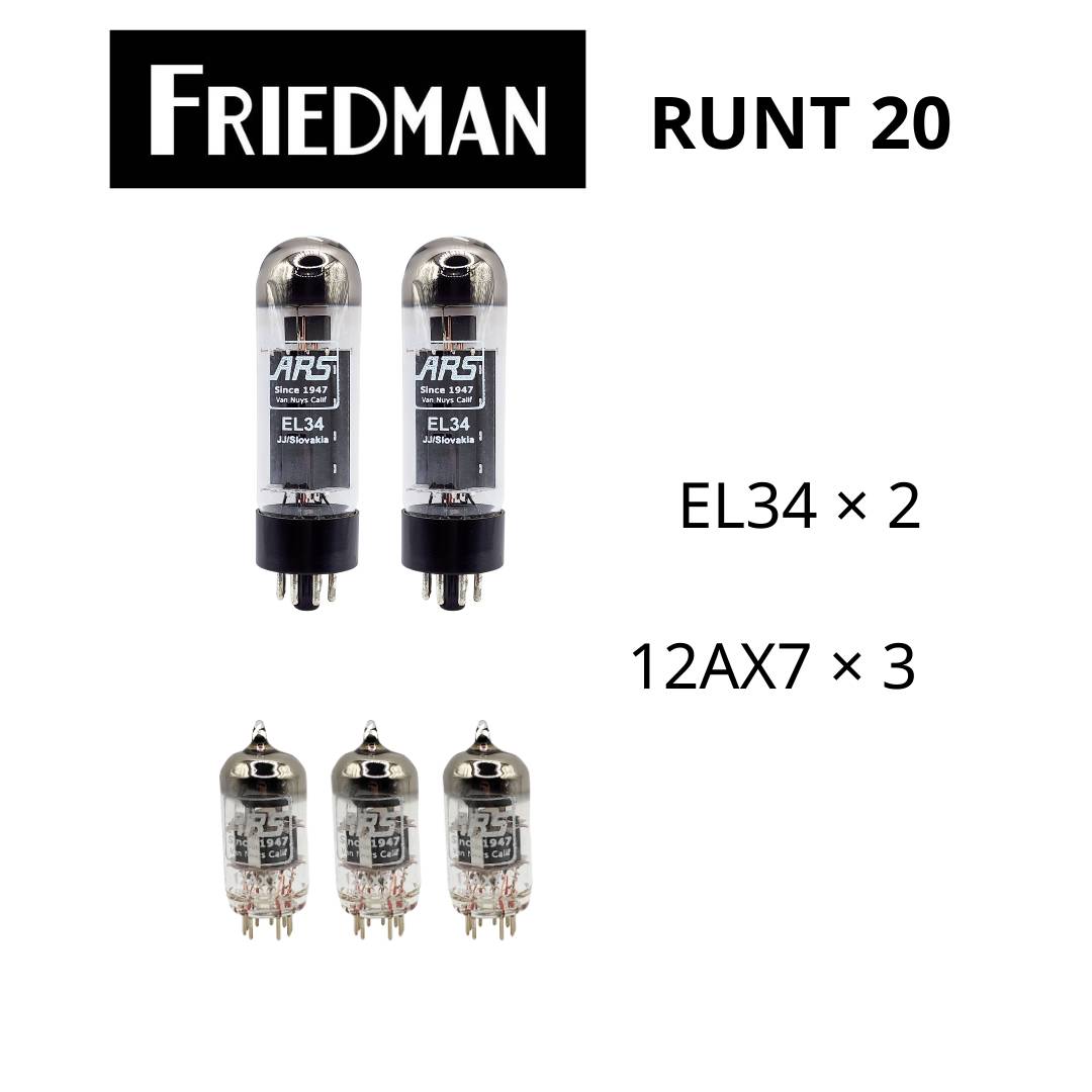 ARS ELECTRONICS I VACUUM TUBE I ชุดหลอด PREAMP / POWER AMP ตรงรุ่น FRIEDMAN RUNT 20