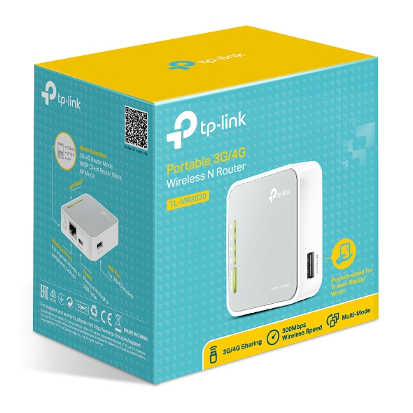 TL-MR3020 Portable 3G/4G Wireless N Router