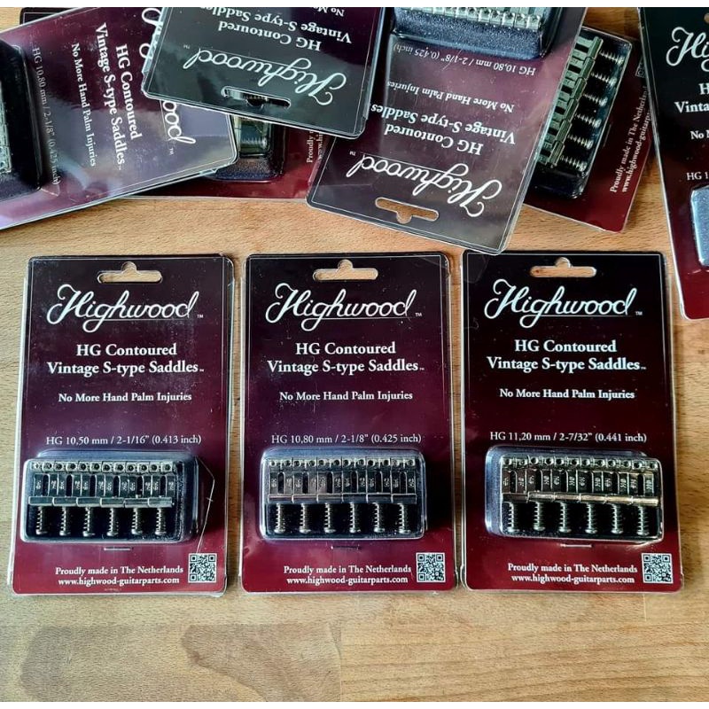 HIGHWOOD HG Contoured Vintage Guitar Saddles