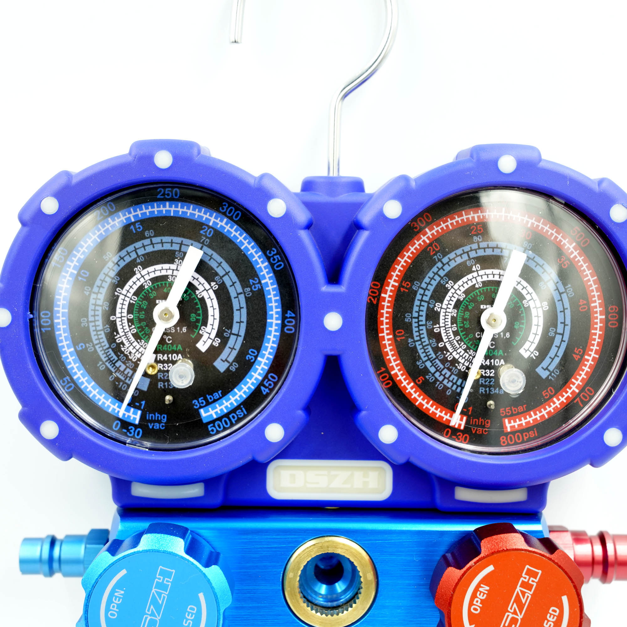 DSZH WK-C6003B เกจ์เติมน้ำยาแอร์ R404A, R410A, R32, R22, R134a สาย 60"