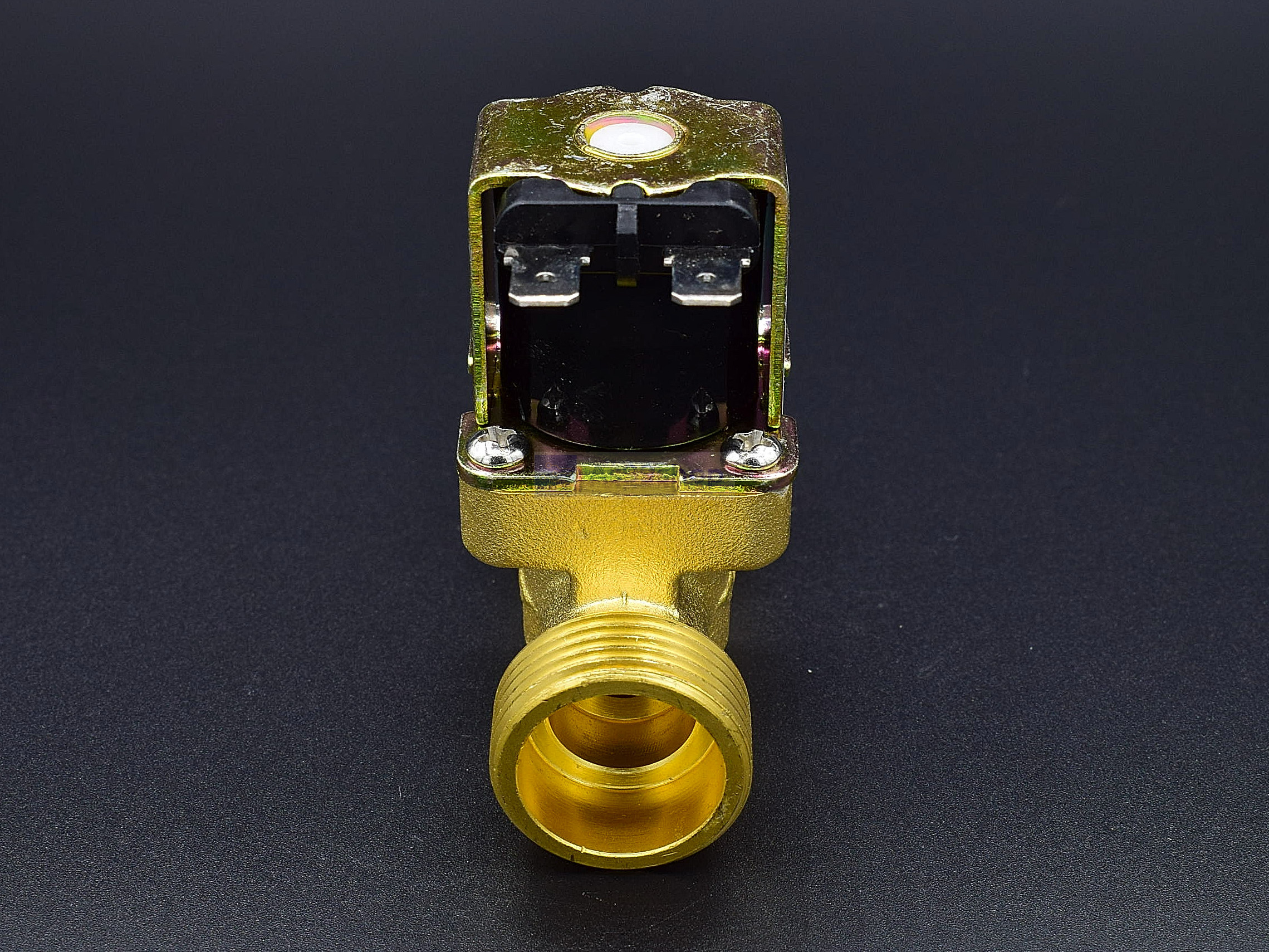 โซลินอยด์วาล์วทองเหลือง Solenoid Valve 24VDC 3/4 นิ้ว (วาล์วระบายน้ำที่ไม่มีแรงดัน drain valve)