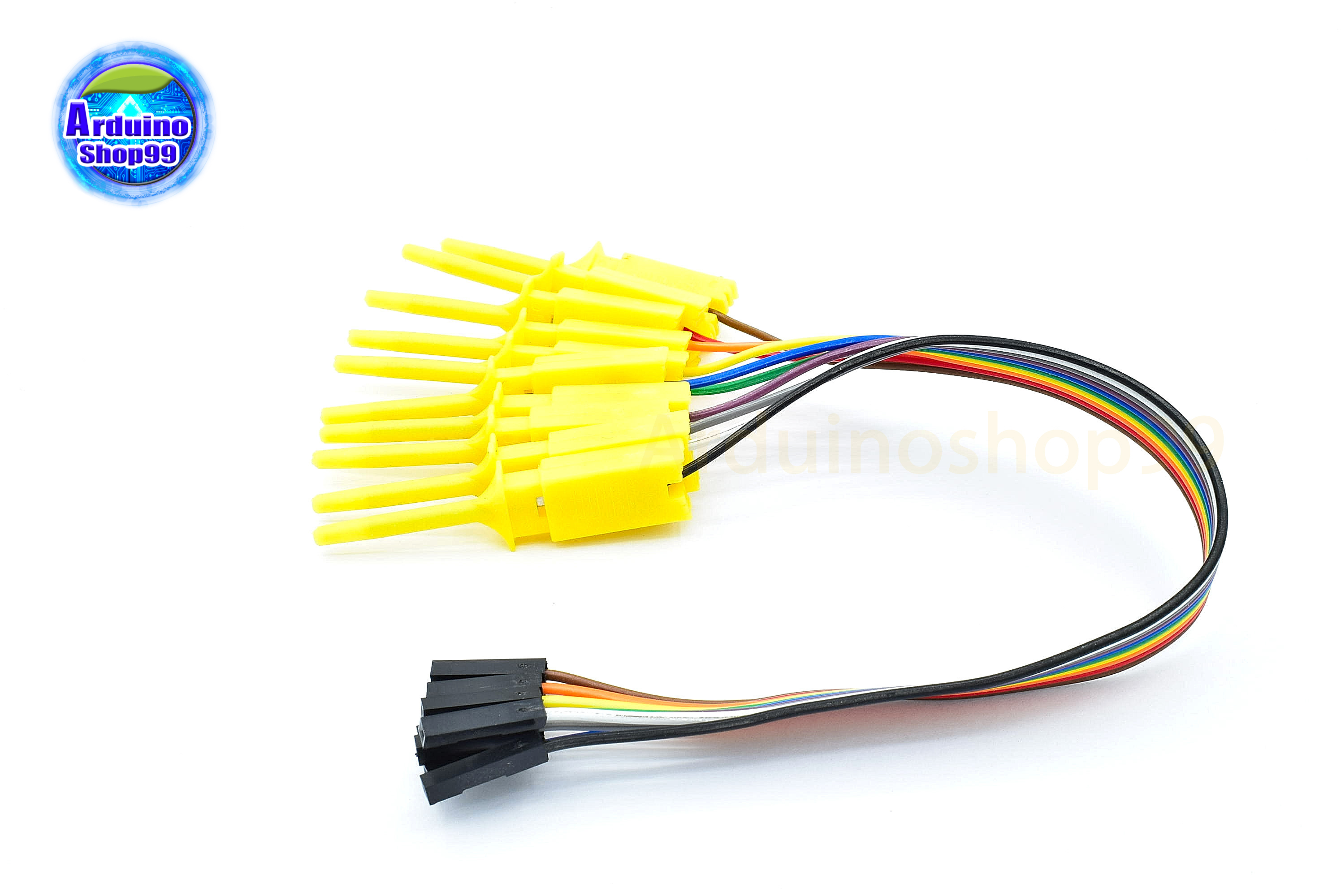 สายทดสอบวงจร Dupont line test hook logic analyzer test 10 เส้น