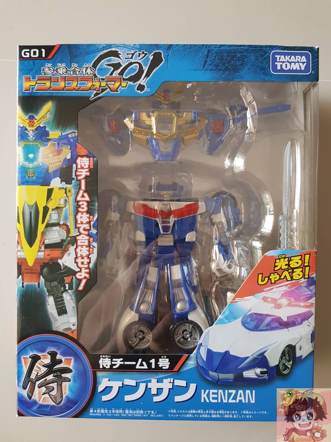 [TAKARA TOMY]Transformers Go! G01 Kenzan ทรานฟอร์เมอร์ โก เคนซัน (Kenzen is on the Swordbot Samurai Team)
