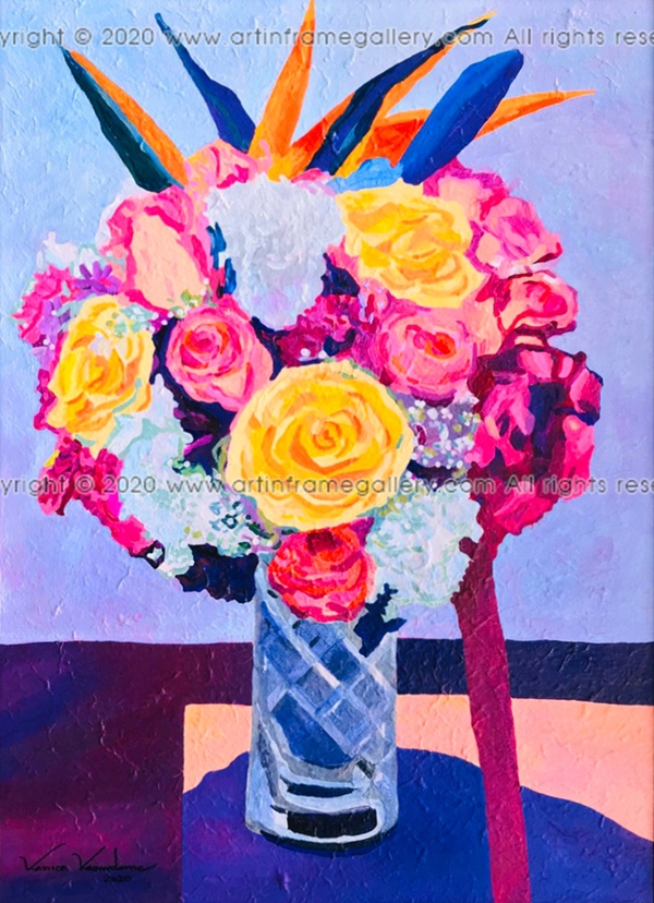 ผลงานศิลปะ "แจกันดอกไม้"