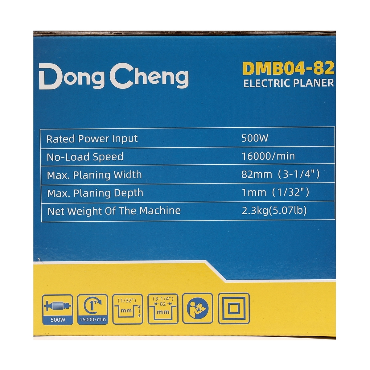 Dong Cheng DMB04-82 กบไฟฟ้า 3.1/4" (82mm) 500W
