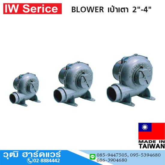 IW-Series BLOWER เป่าเตา 2"-4" 220V ไต้หวัน