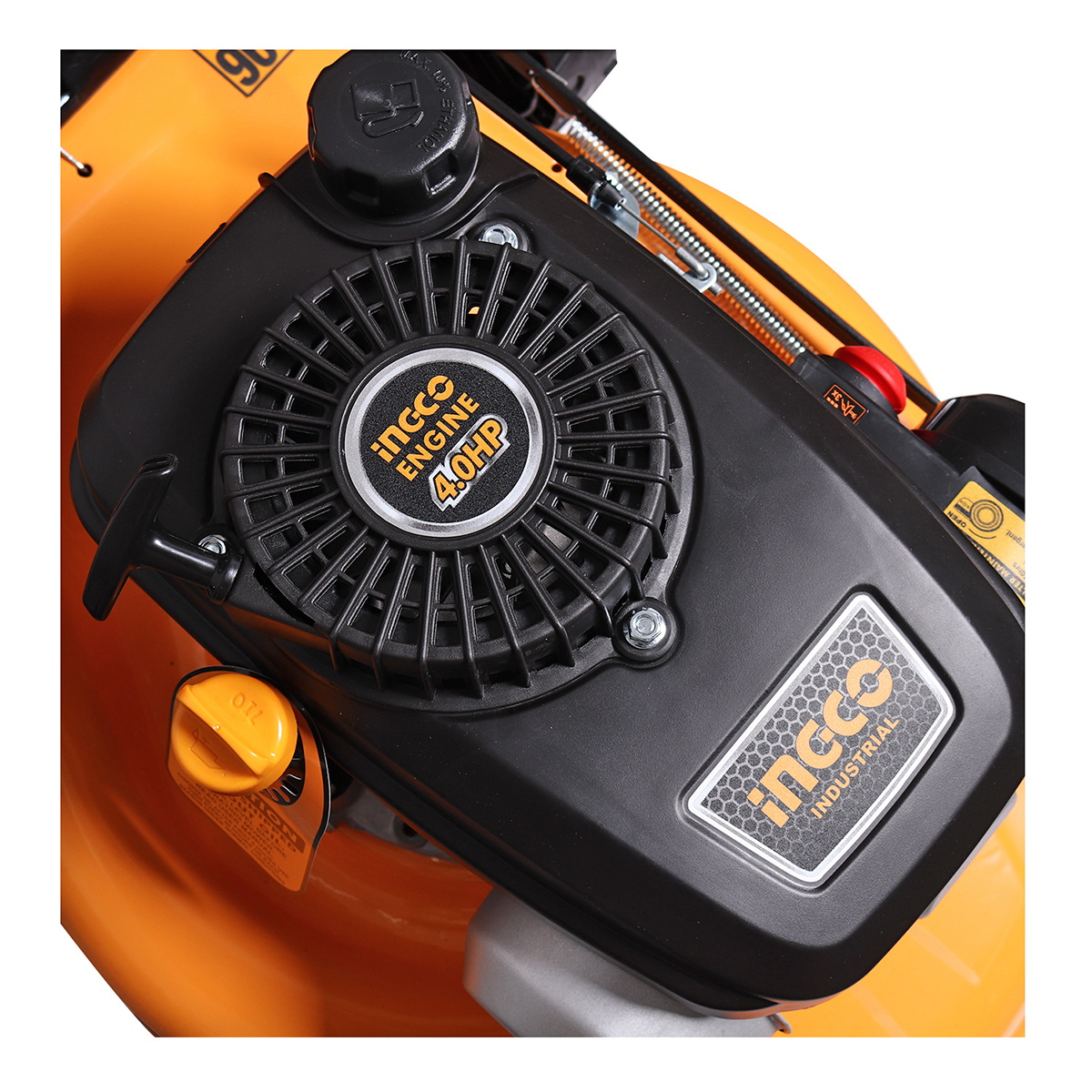 INGCO GLM141181 รถเข็นตัดหญ้า 18" เบนซิน 4HP มีถุงเก็บหญ้า