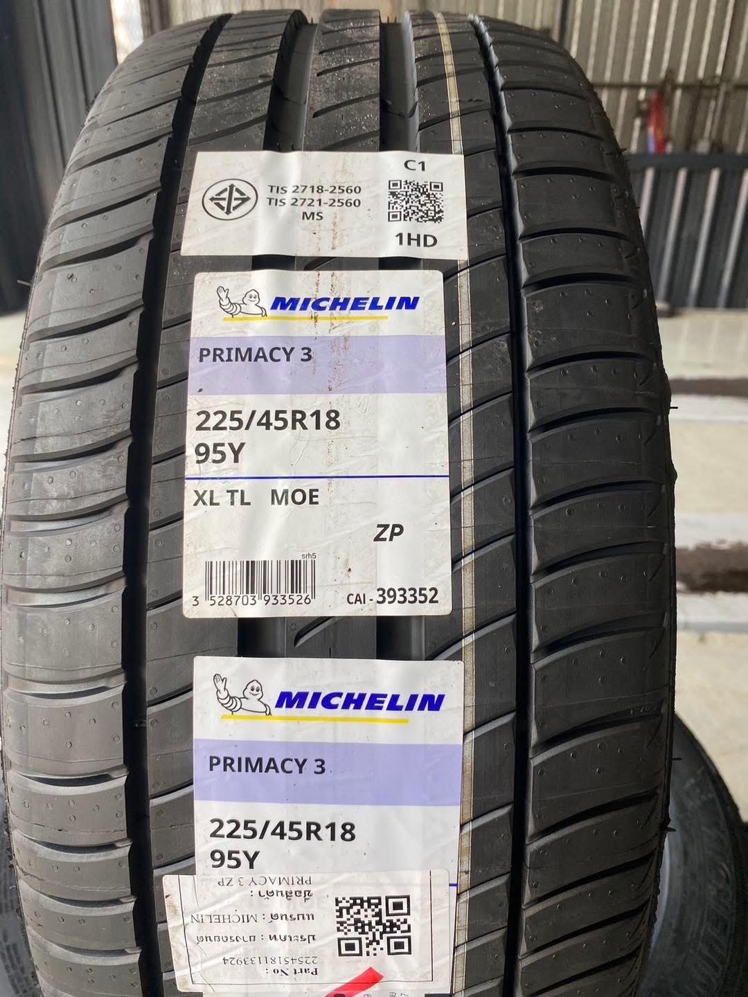 ยาง MICHELIN PRIMACY 3 ZP ขนาด 225/45R18