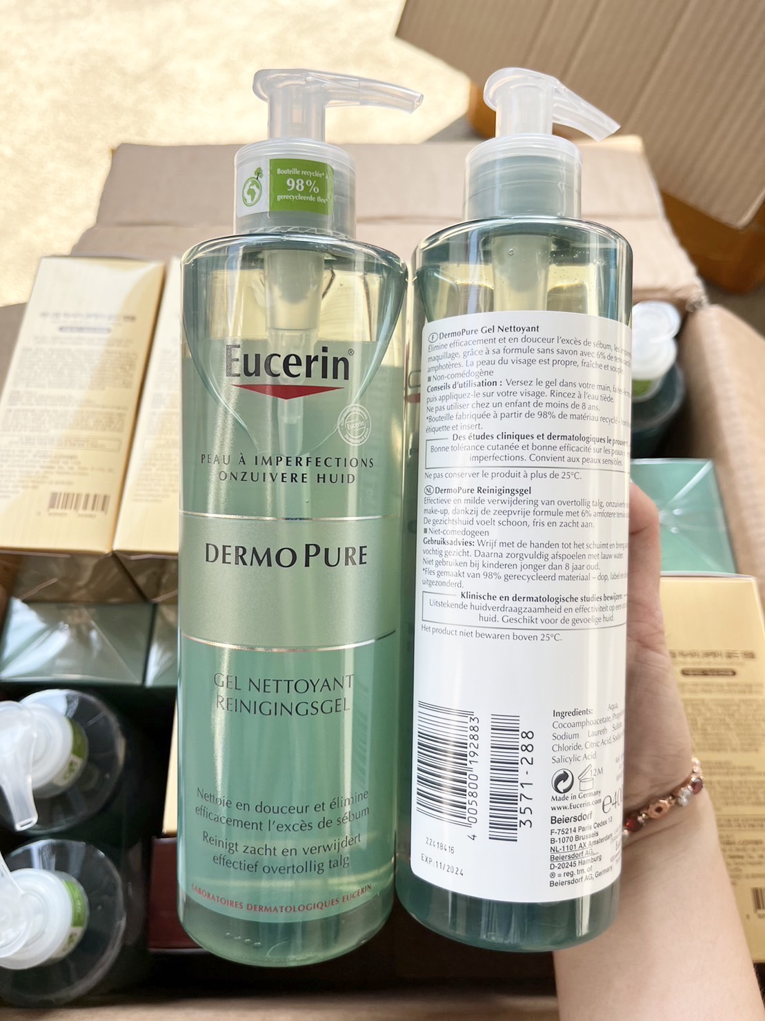 เจลล้างหน้า Eucerin Pro ACNE SOLUTION CLEANSING GEL