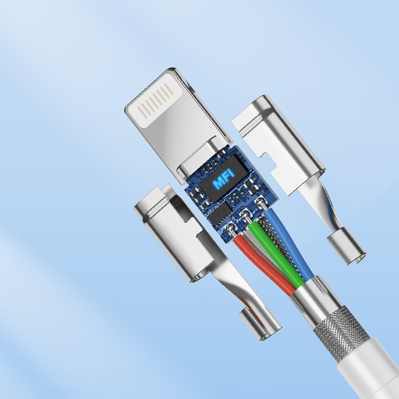 d-power สายชาร์จไอโฟน รุ่น F1080 Type-C to Lightning MFi Certified ชิปเเท้ Fast charge PD18W รับประกัน 1 ปี