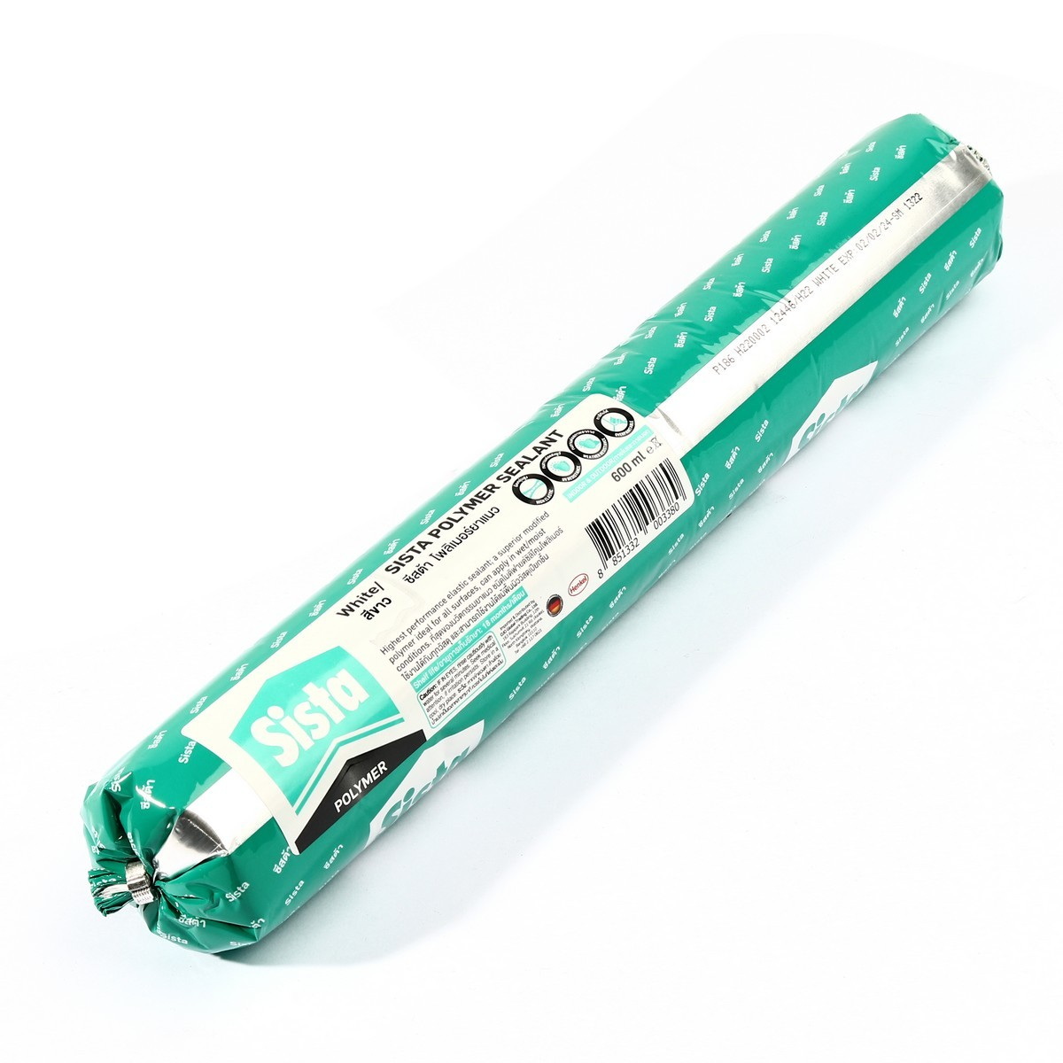 Sista ยาแนวโพลิเมอร์ 600ml หลอดไส้กรอก สีขาว/เทา