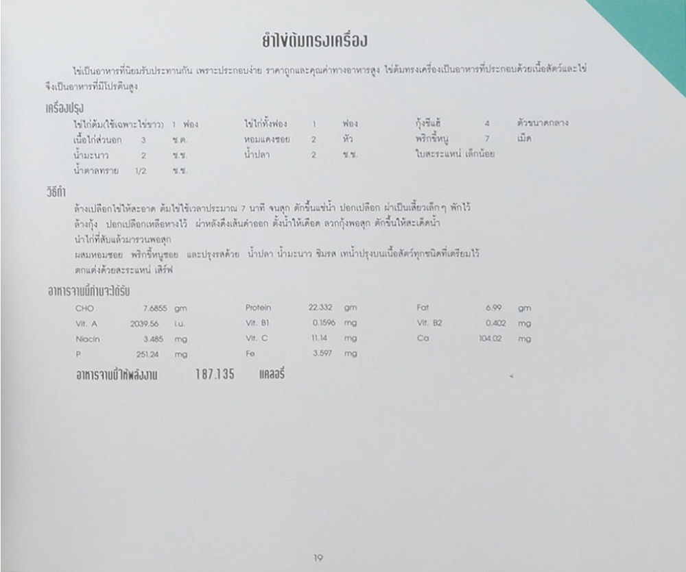 โครงการตำราอาหารเพื่อสุขภาพ ตอนที่ 1: อาหารคุมน้ำหนัก