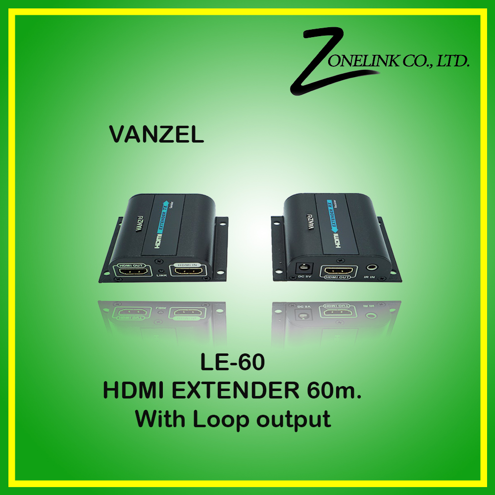 LE-H60 HDMI Extender 60m with Loop Output.