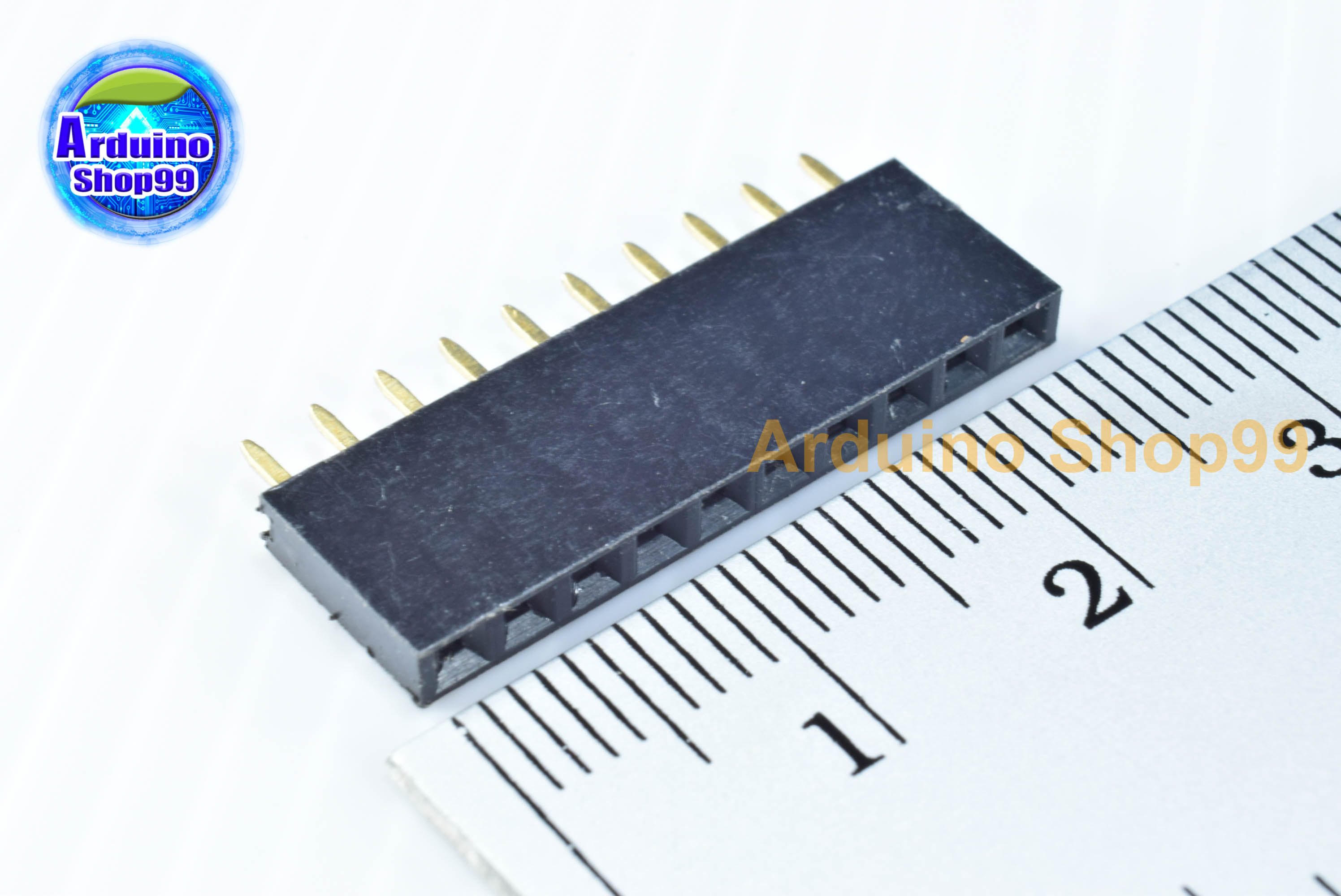 10P-Pin Socket 2.54MM single row female(1 ชุด 6 ตัว)