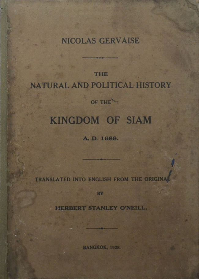 THE NATURAL AND POLITICAL HISTORY OF THE KINGDOM OF SIAM