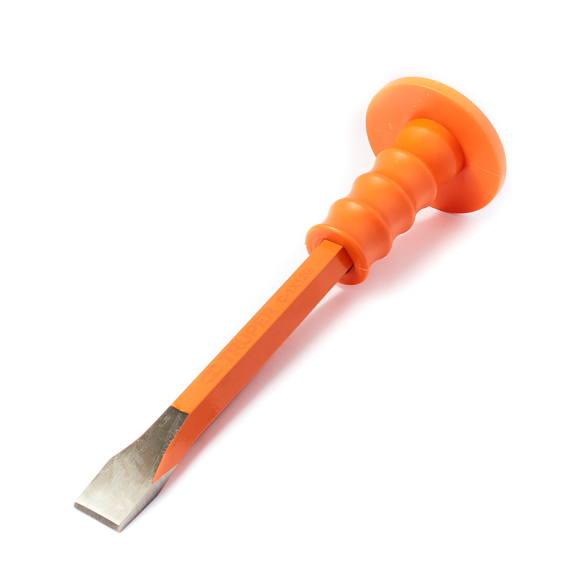 TRUPER 12181 เหล็กสกัดปากแบน หุ้มยาง 1"x12"