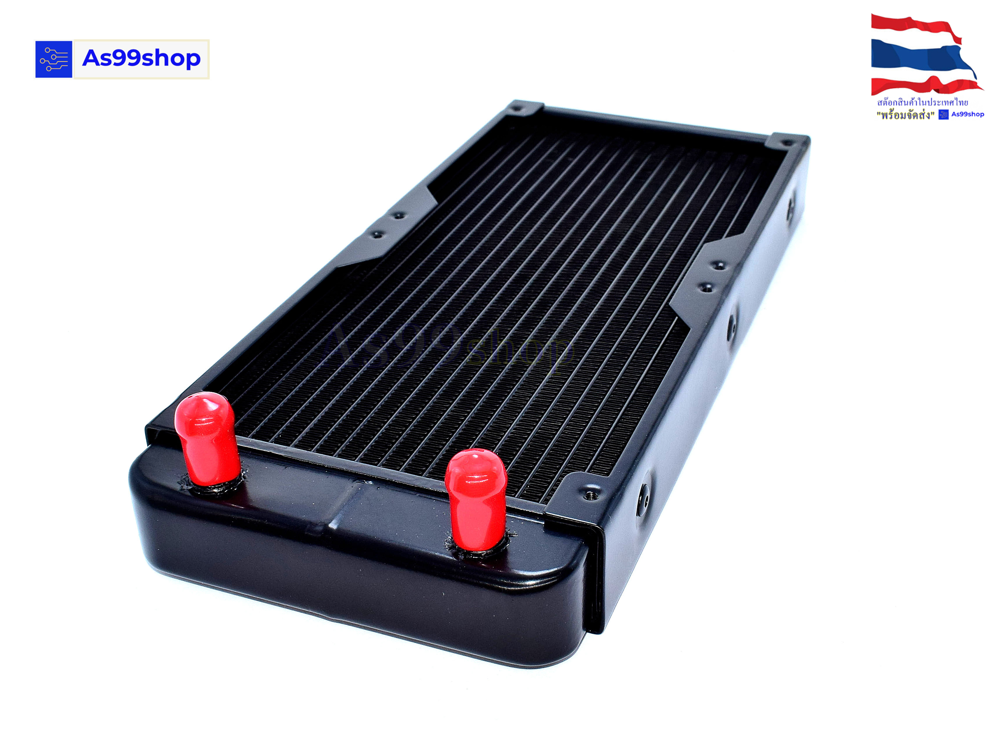 หม้อน้ำระบายความร้อน Aluminium Water Cooling Radiator ขนาด 240 mm. 18 ช่อง