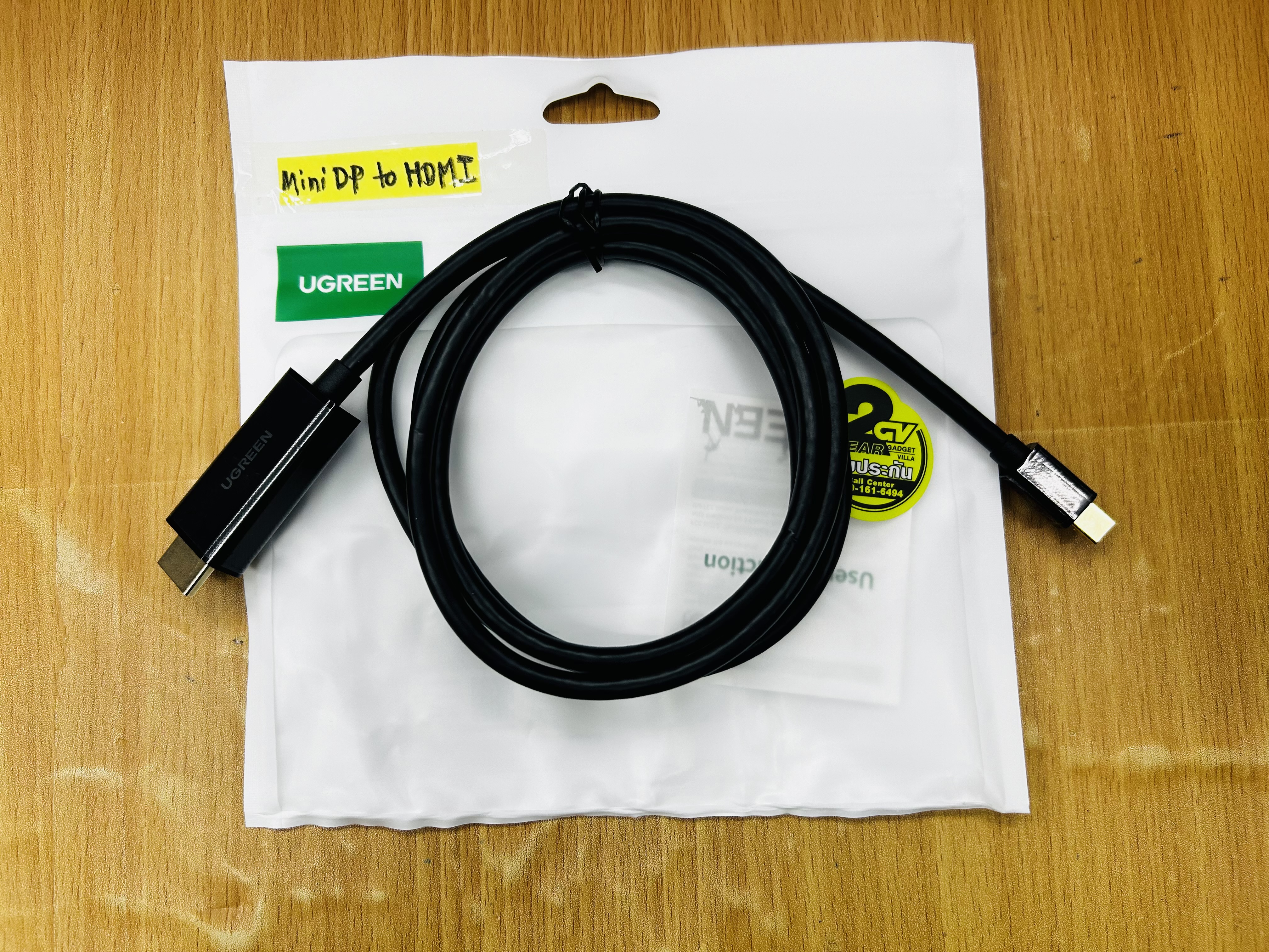 UGREEN 20848 Mini DP to HDMI Cable 4K 1.5m
