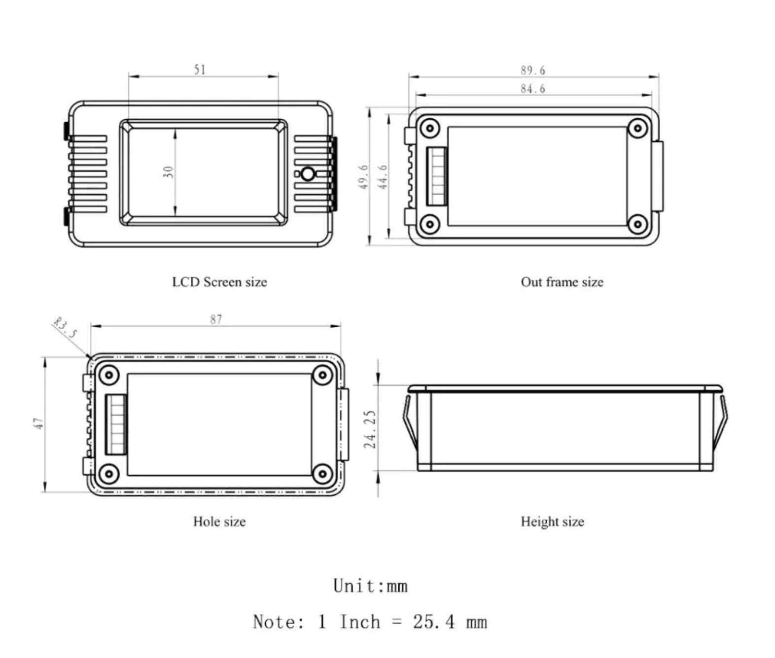 PZEM-013 / PZEM-015 วัดแบตเตอรี่ DC 0-200V ,0-300A