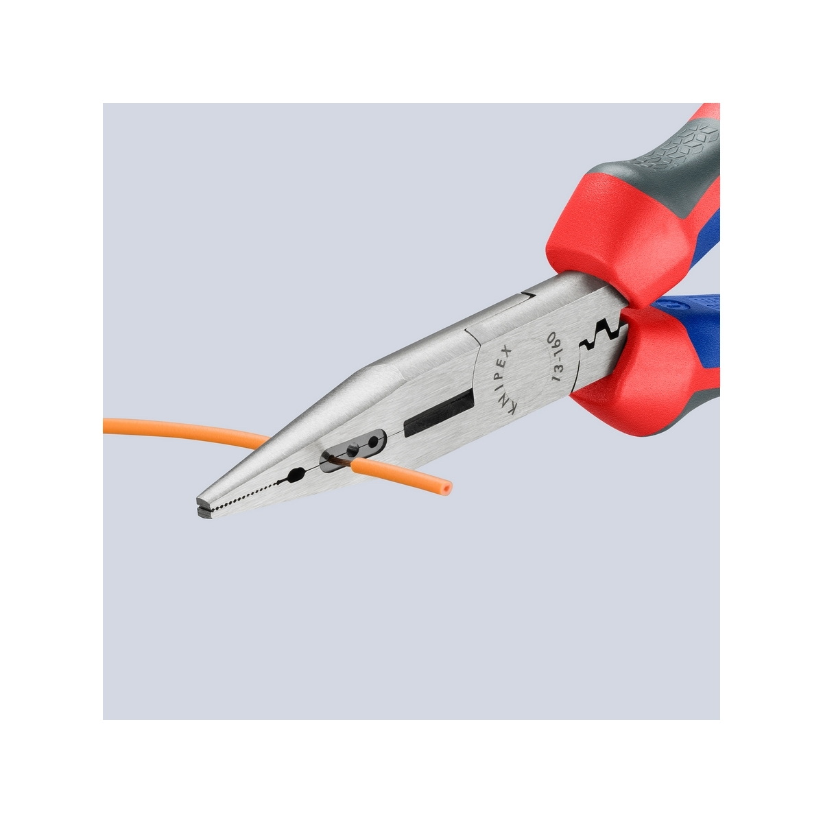 KNIPEX 13 02 160 คีมปากแหลมช่างไฟฟ้าอเนกประสงค์ 160mm