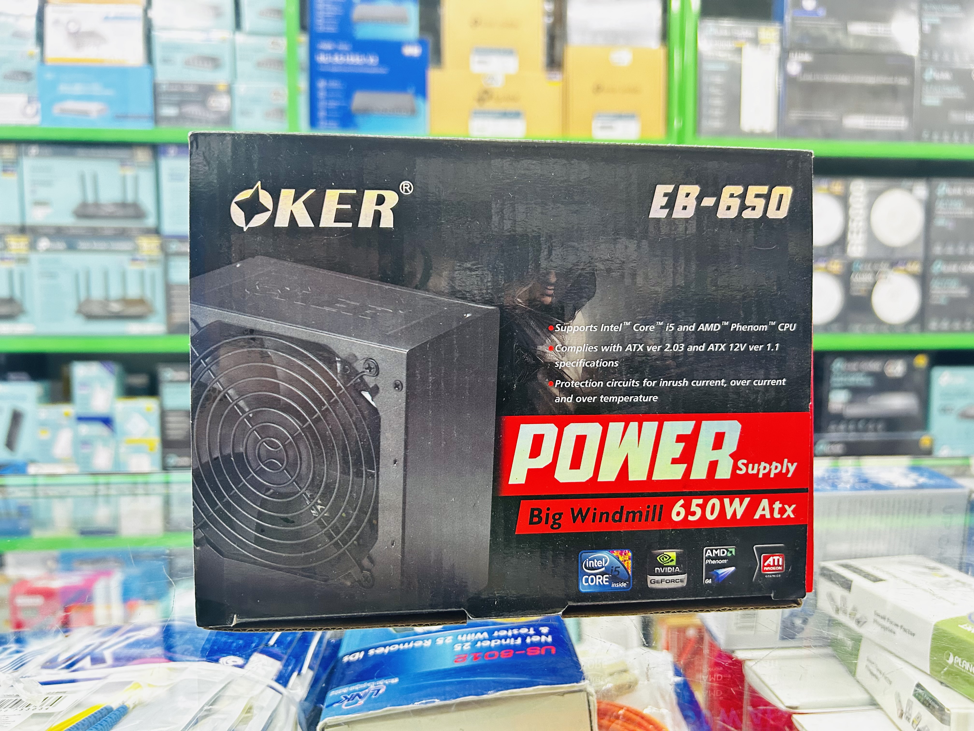 Oker EB-650 POWER SUPPLY BIG WINDMILL 650W ATX POWER SUPPLY