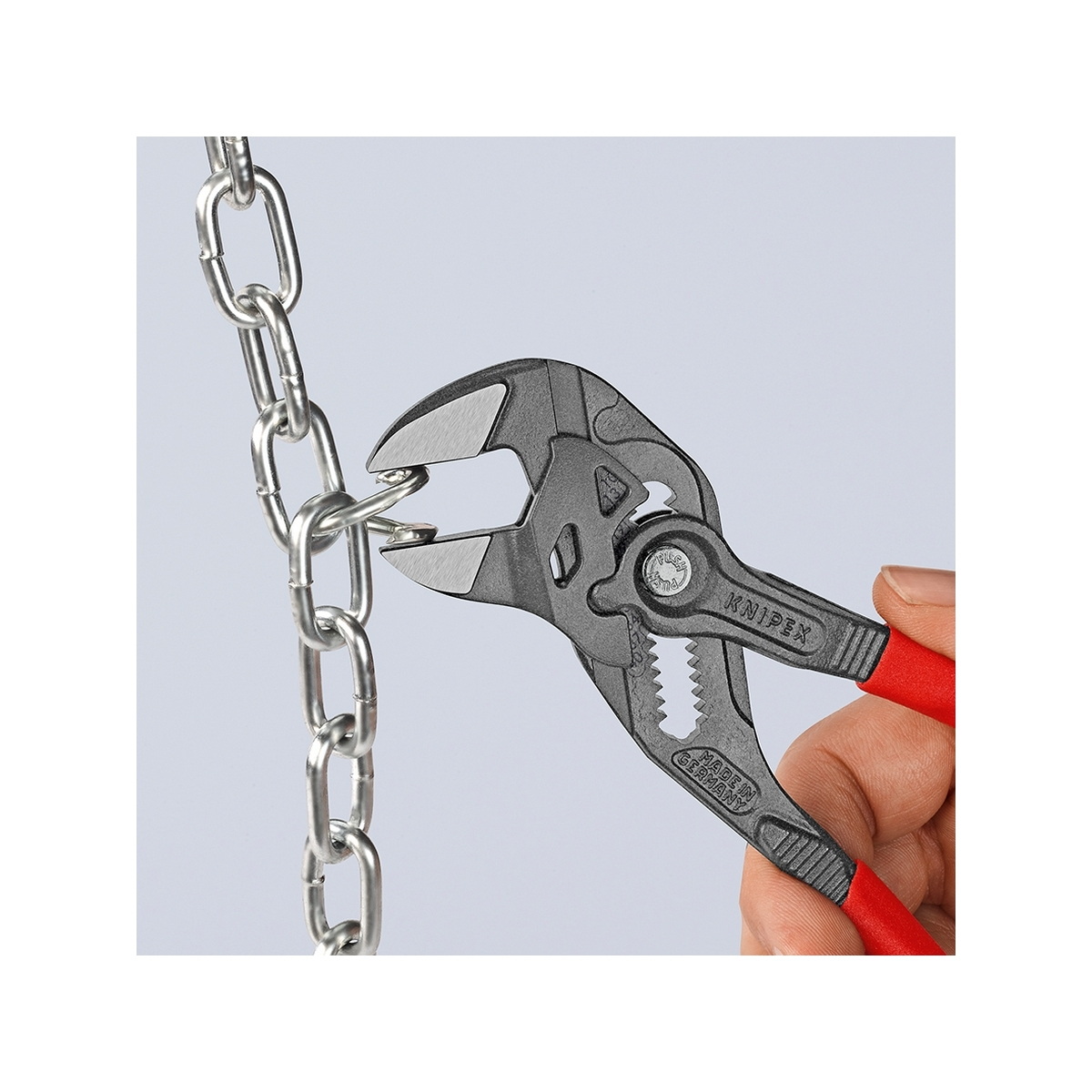 KNIPEX 86 01 180 คีมคอม้า ด้ามพลาสกันลื่น 180mm (7")