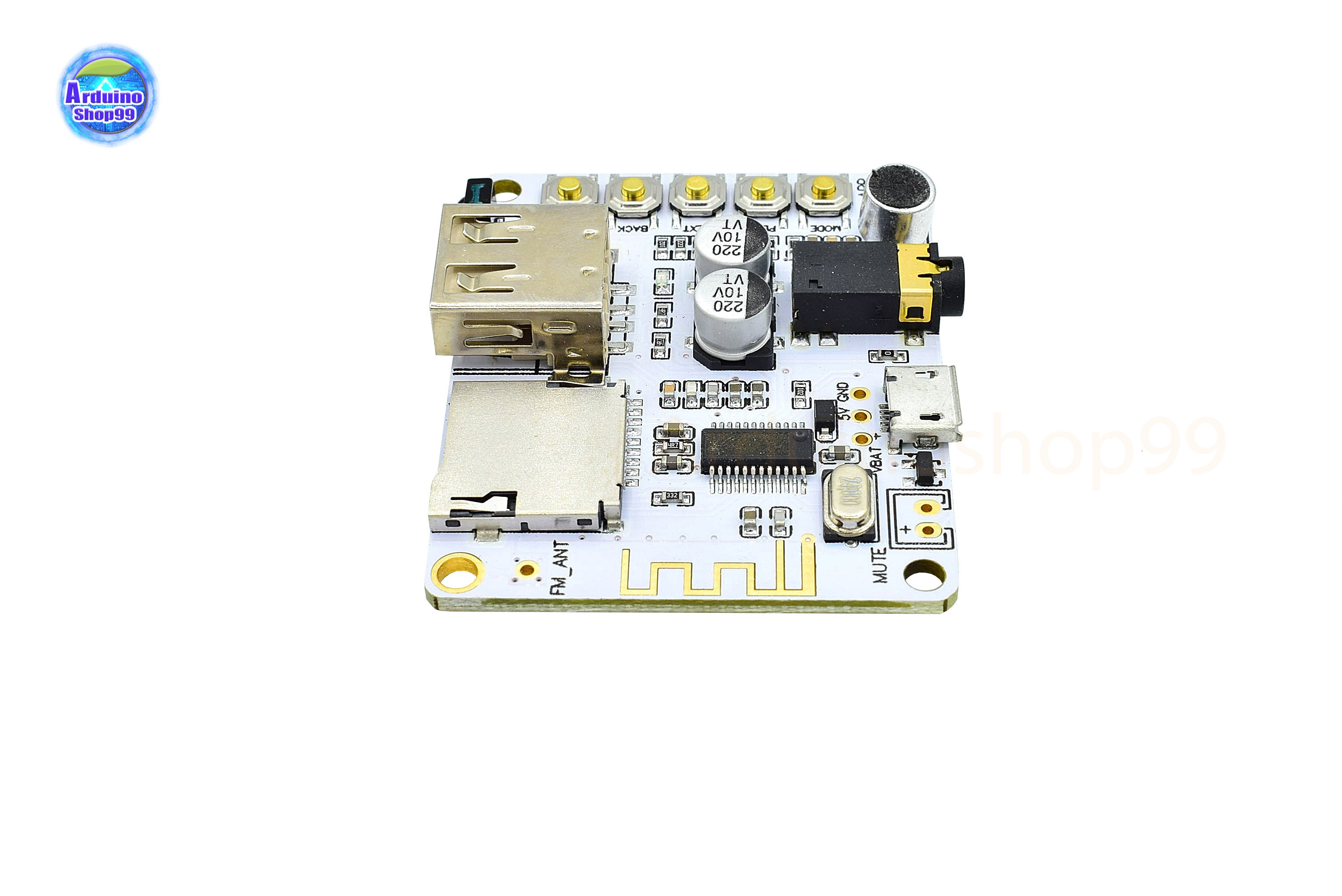 Bluetooth Audio Receiver Decoder board with a decoder card slot TF USB playback P Reamp output 5V