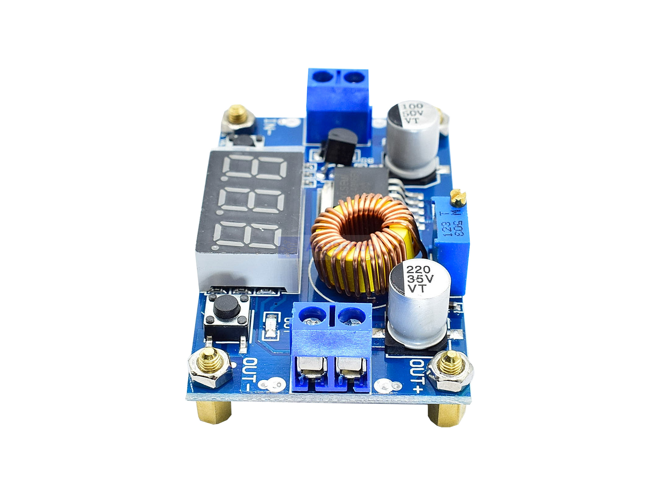 DC-DC 5A high power XL4015 75W adjustable step-down แปลงไฟจาก 4-38 volt เป็น 1.25-35 Volt