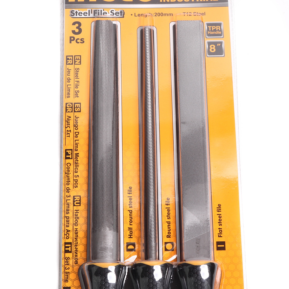 INGCO HKTFS1308 ชุดตะไบ 8" 3ชิ้น