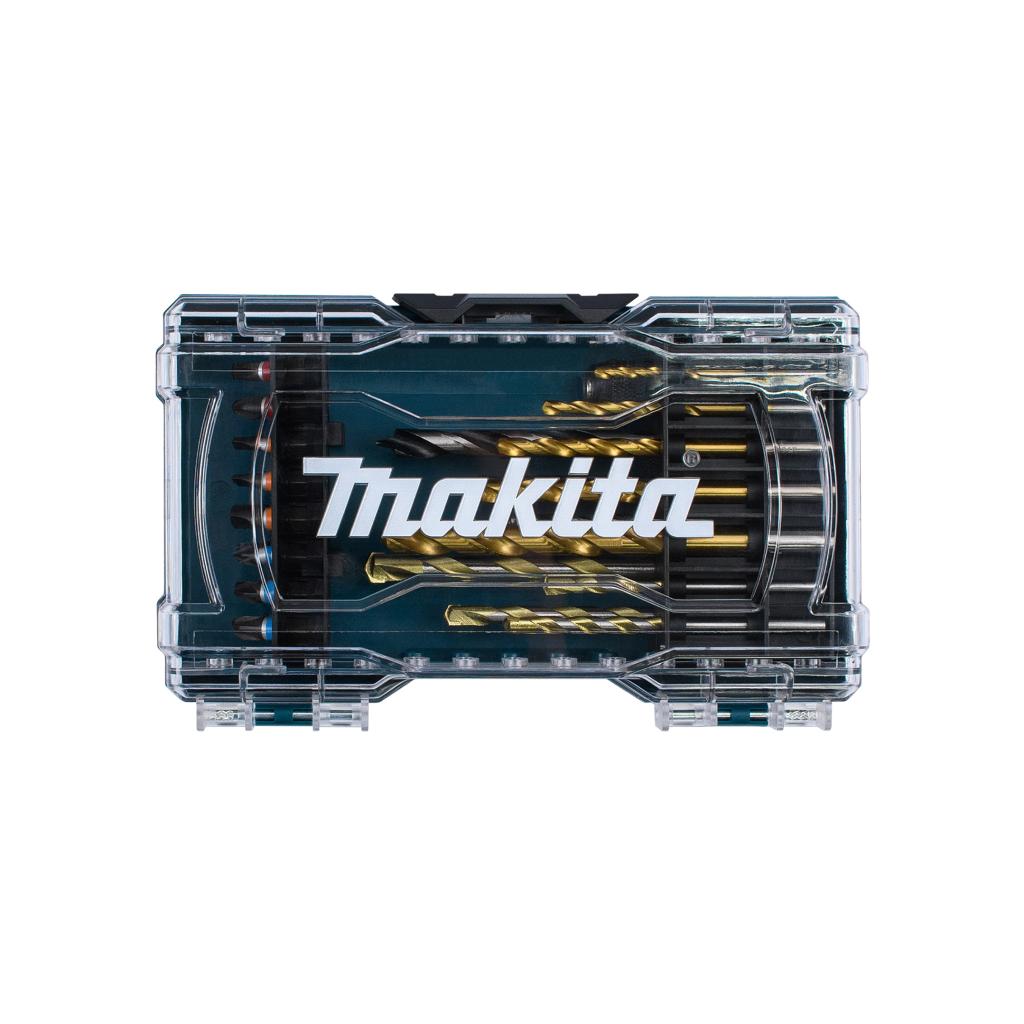 MAKITA E-07113 ชุดดอกสว่าน เจาะเหล็ก+ปูน+ไม้+ดอกไขควง (29ชิ้น)